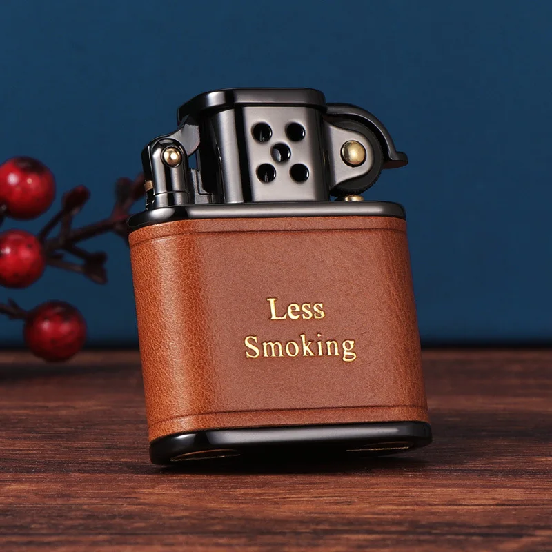 ZORRO Oil Lighter Light Luxury Oil Wax Leather Retro Wheel Igniter Birthday Gift Wholesale  Gadgets for Men Smoking Accessories