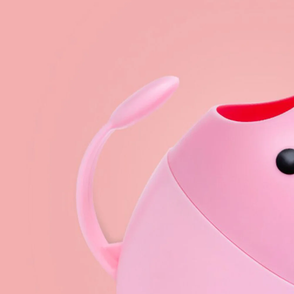 ملعقة مياه استحمام للأطفال على شكل بيضة، كوب غسيل حمام وردي، تصميم كبير لحقن الفم، مغرفة مياه، حاوية شطف الشامبو للسفر المنزلي