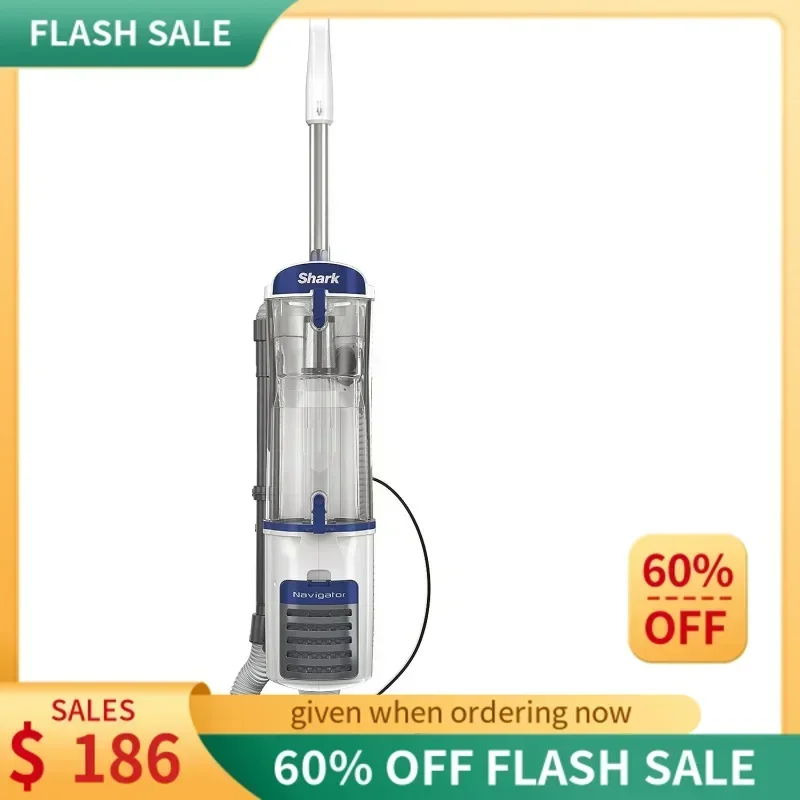 QWShark NV141 Navigator Anti-Alllergeno Plus Aspirapolvere verticale con filtrazione HEPA, grande capacità della tazza per la polvere 3XL, spazzola per spolverare, Crevic