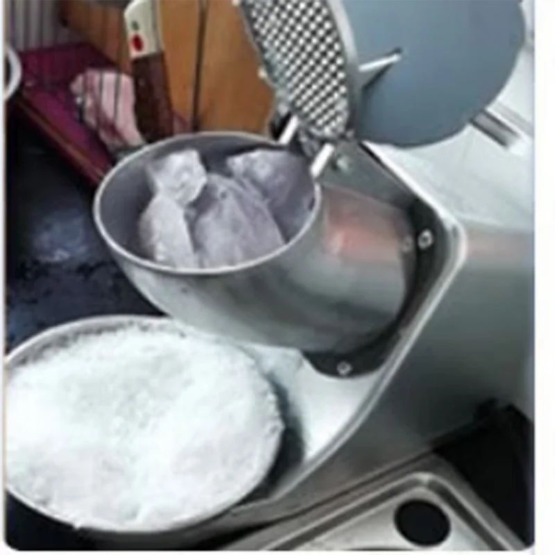 High Efficiency Commercial Electric Ice Crusher Shaver Machine Stainless Steel Desktop Ice Breaker Crusher