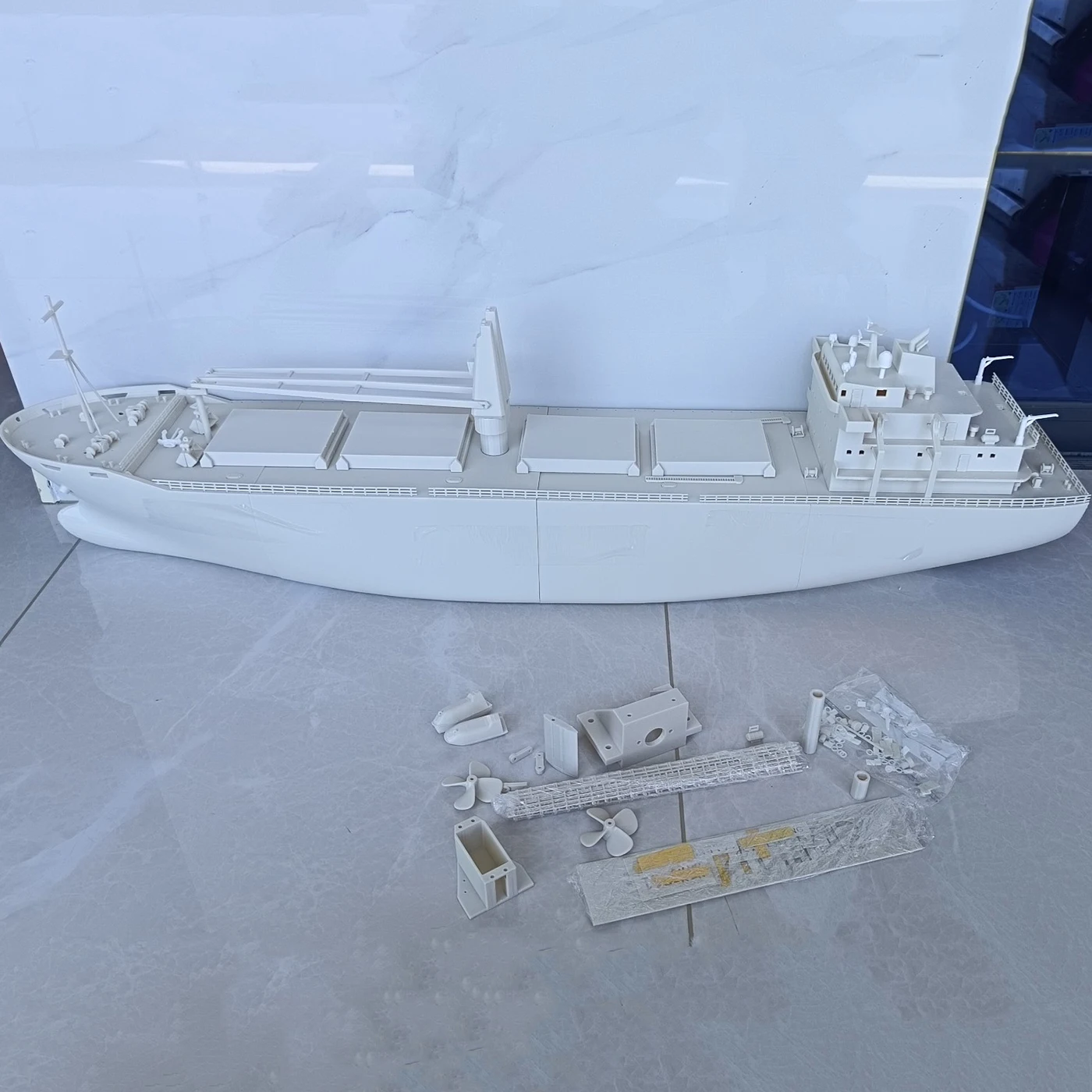 RC قارب 100 سنتيمتر محاكاة التحكم عن بعد السائبة البضائع قارب ثلاثية الأبعاد الطباعة RC قارب أطقم منمذجة لعبة الكبار