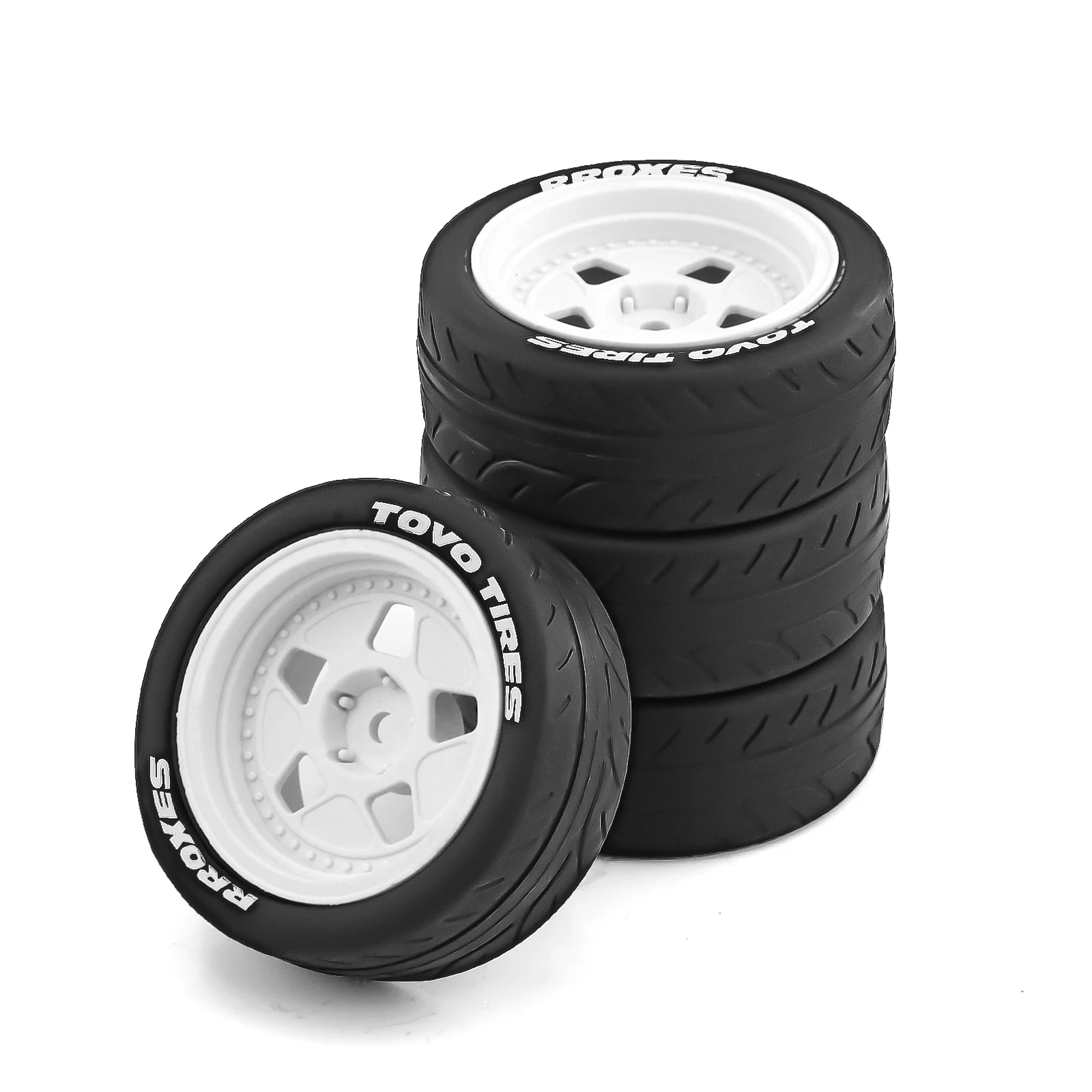 

1/10 Rally Racing Tire OD 2,68 дюйма и шестигранные колеса 12 мм для 1:10 Street Drift Car Tamiya TT01 XV01 TA06 PTG2 HPI KYOSHO HSP PTG2