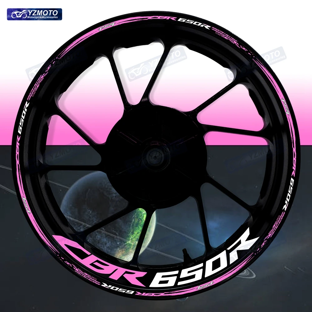 

For Honda CBR650R CBR 650R Motorcycle 17 Inch Front And Rear Wheel Sticker Hub Decal Modified Reflective Decorative Rim Stickers
