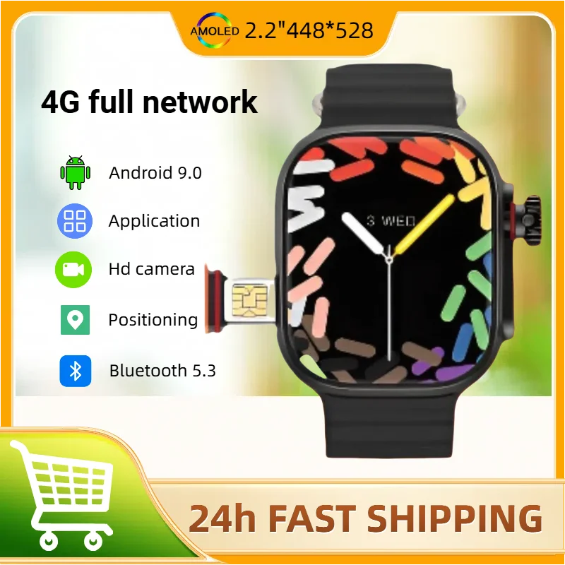 

Вращающаяся камера, оригинальные умные часы Android 9.0CDS9 4G, сетевая карта Google Play Store Global Edition, умные часы