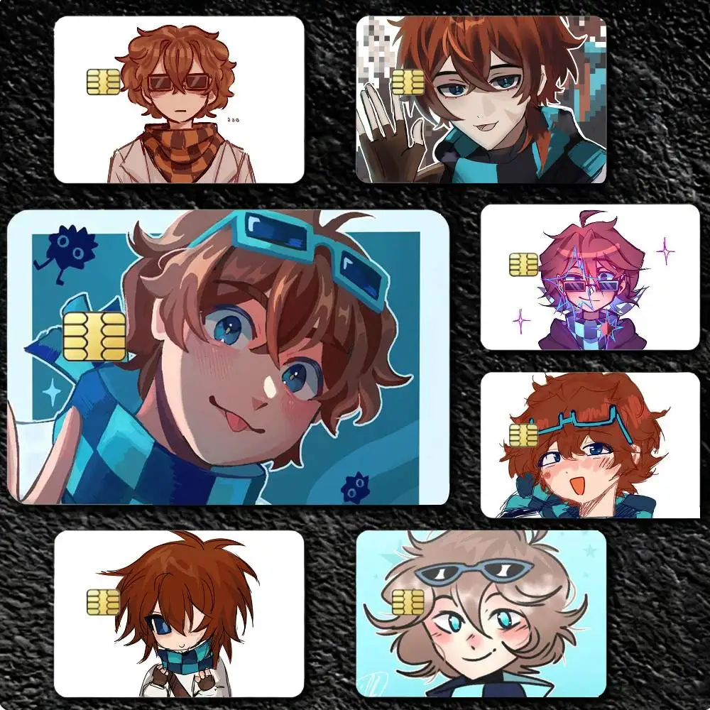 

Cartoon Style M-MrLololoshka JDH 4pcs 1Set Card Stickers Small Waterproof Chip 4PCS Card Sticker Anti-Scratch