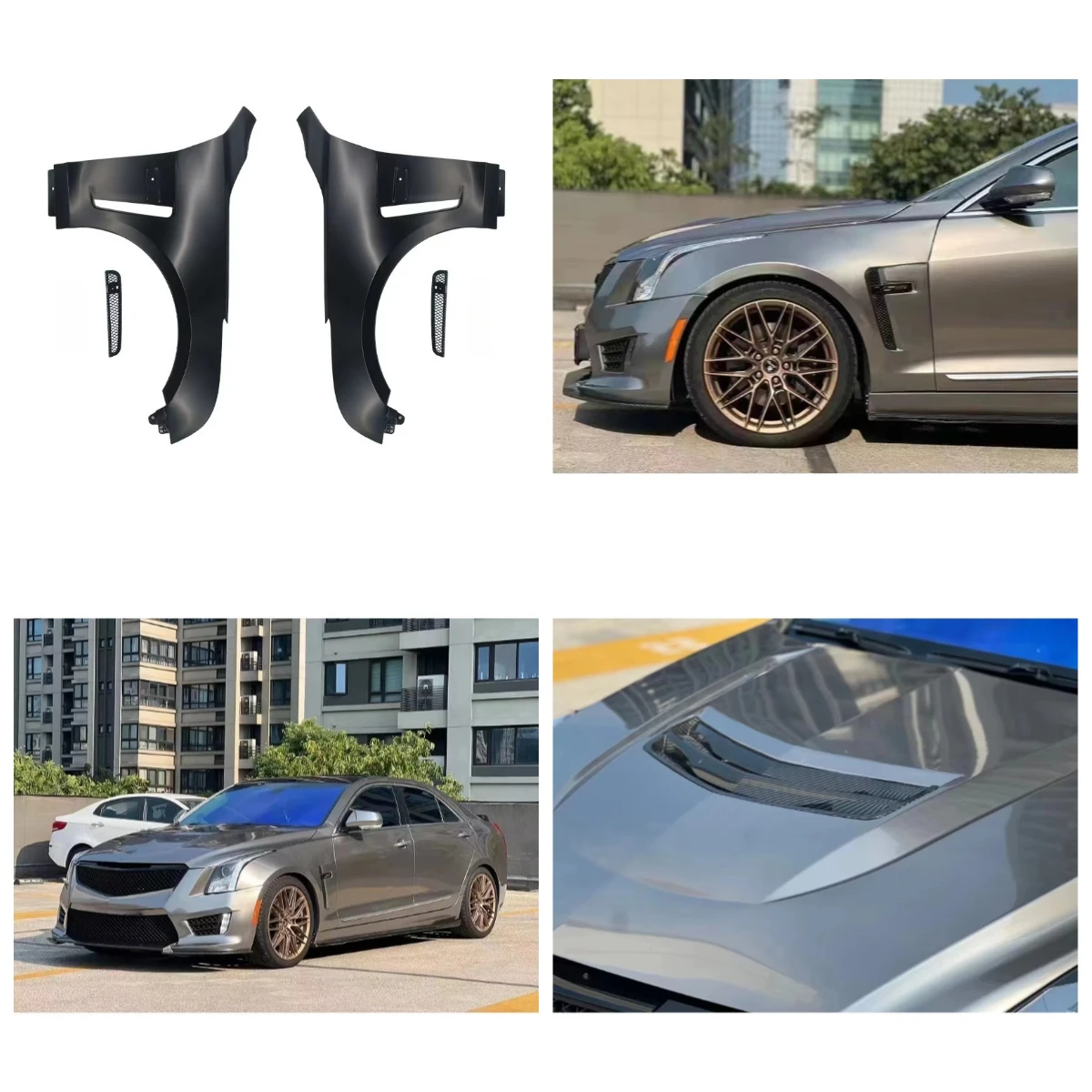 

Stlf Car Fender For ATS 2014-2019 Upgrade To ATS-V 2014-2019 High Quality Iron Material Perfect Price