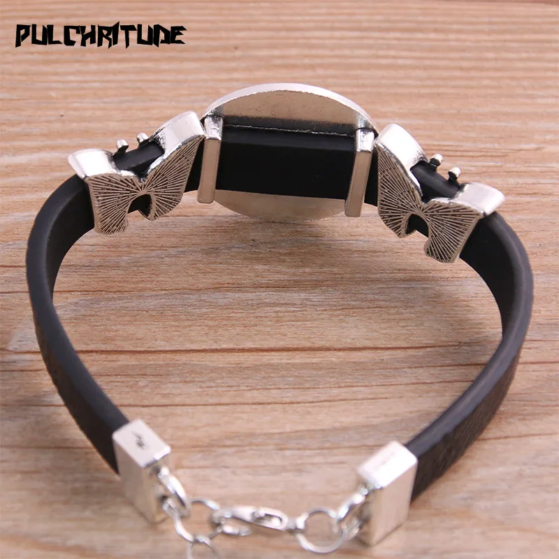 1szt PU Butterfly Bracelets Base Setting Cuff Blank Tace Brazel Fit 25mm Glass Cameo Dome Cabochon DIY Jewelry Findings P6878 — zdjęcie 5