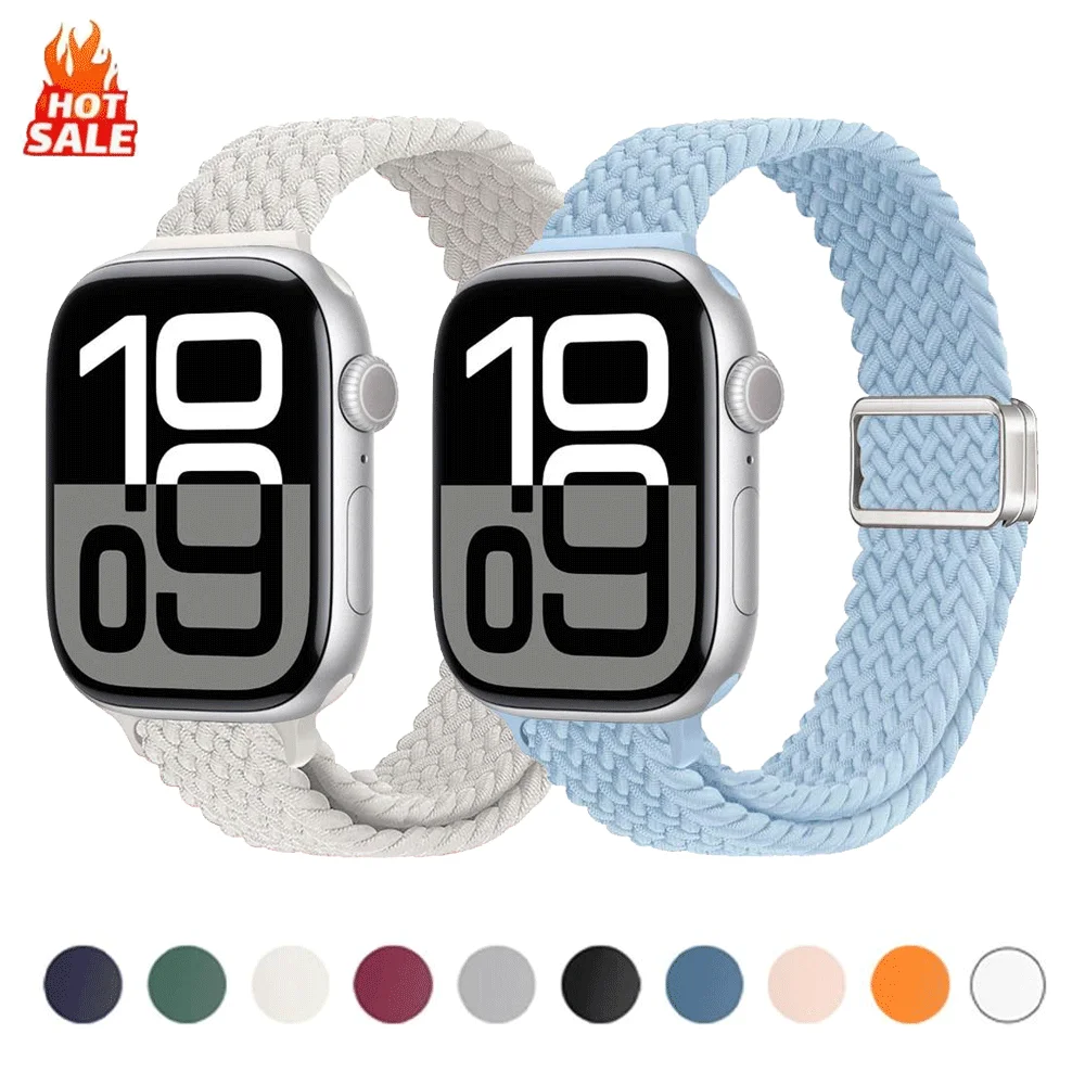 Schlankes Armband, magnetisches geflochtenes Band, Apple Watch 46 mm, 42 mm, Ultra 3, 44 mm, 40 mm, 45 mm, 49 mm, 46 mm, 41 mm, iWatch-Serie 11, 10, 9, 8, 7, 6, 5, 4, SE3