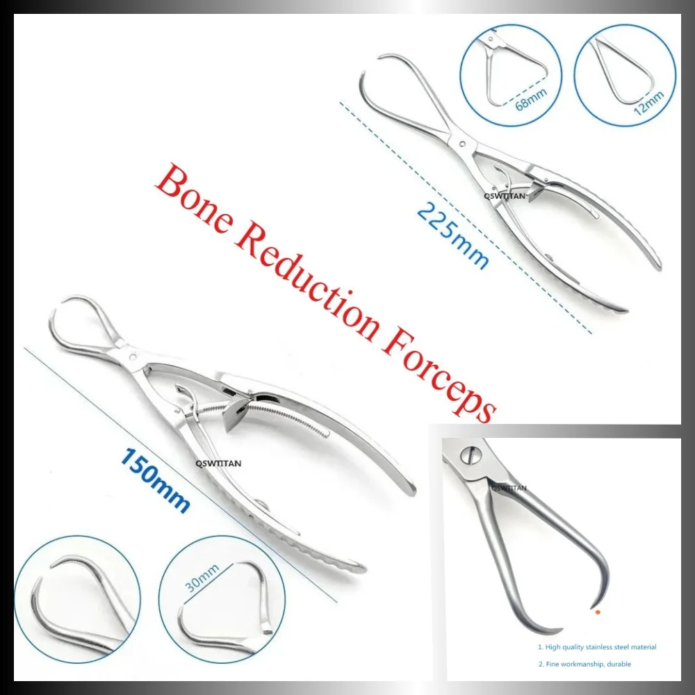 

Щипцы для редукции переломов у животных, остроконечные, самоблокирующиеся, ортопедические хирургические инструменты