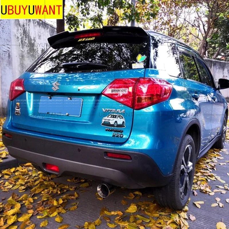 For Suzuki New Vitara 2015 2016 2017 2018 2019 Spoiler High Quality Abs Plastic Rear Trunk Spoiler Roof Wing