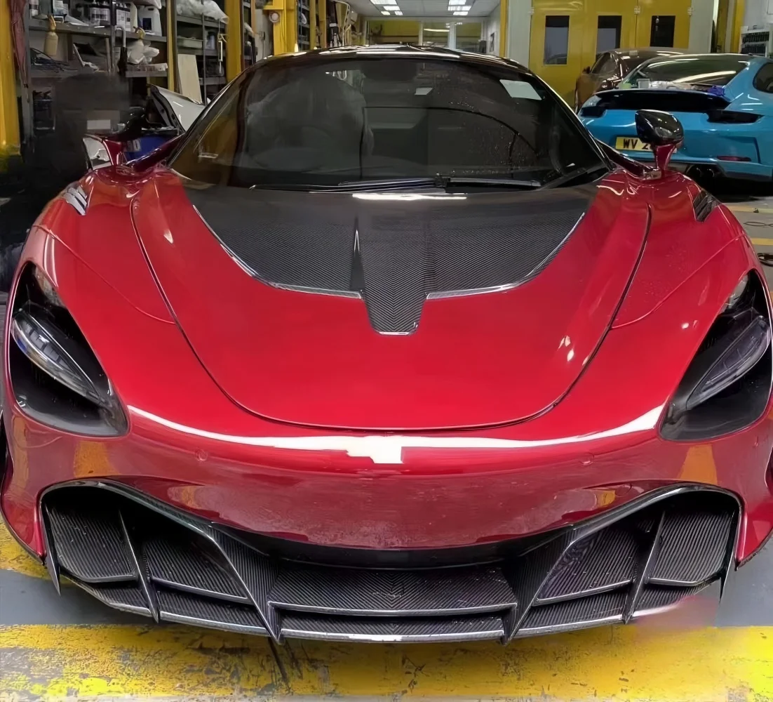 Carbon Body Kit for McLaren 720S Upgrade TOP Fitness Kit Front Lip Rear Diffuser Spoiler Side Skirt Fin Separator Coupe
