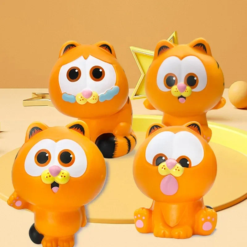 Disney Garfield Family PU Extruded Slow Bounce 4 Styles Decompression Toys Action Figure Cute Shape Stress Relief Toy Kid Gifts