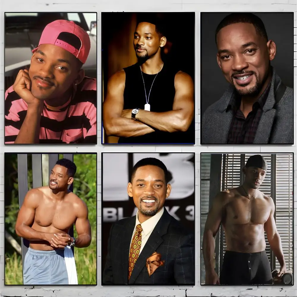 Popular American Actor Will Smith Poster Premium Decor Art & Gift for Household Lounge Home Ornaments