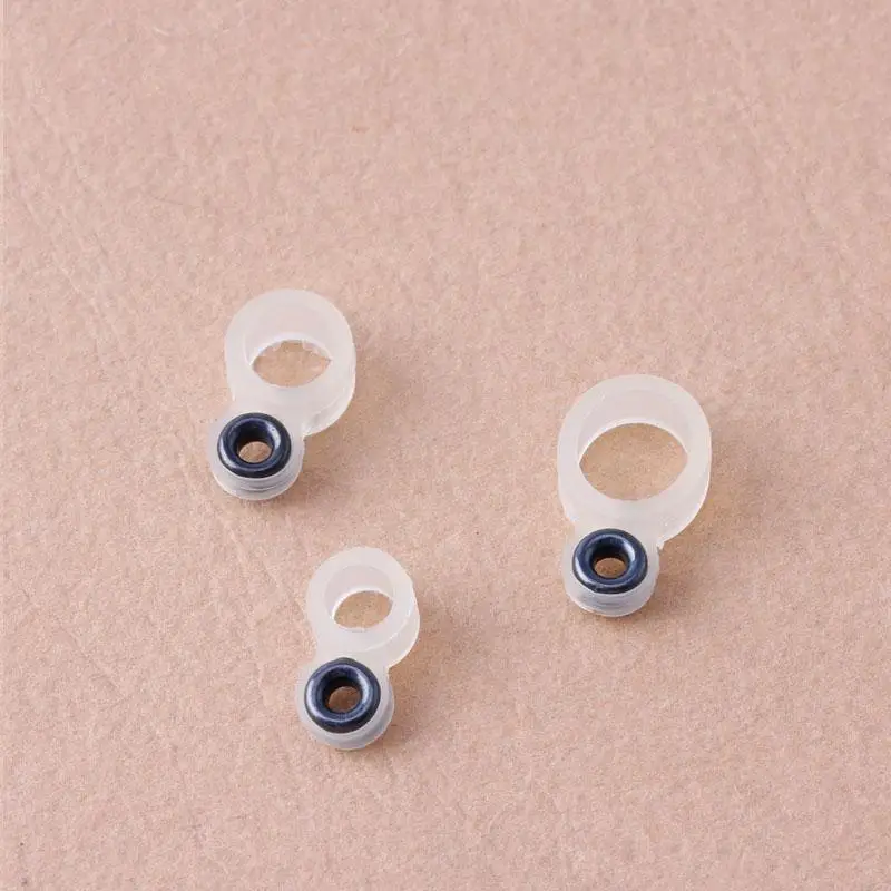 652F 14Pcs Fishing Rod Wire Ring Fishing Line Guide Ring Silicone Different Size 1-14