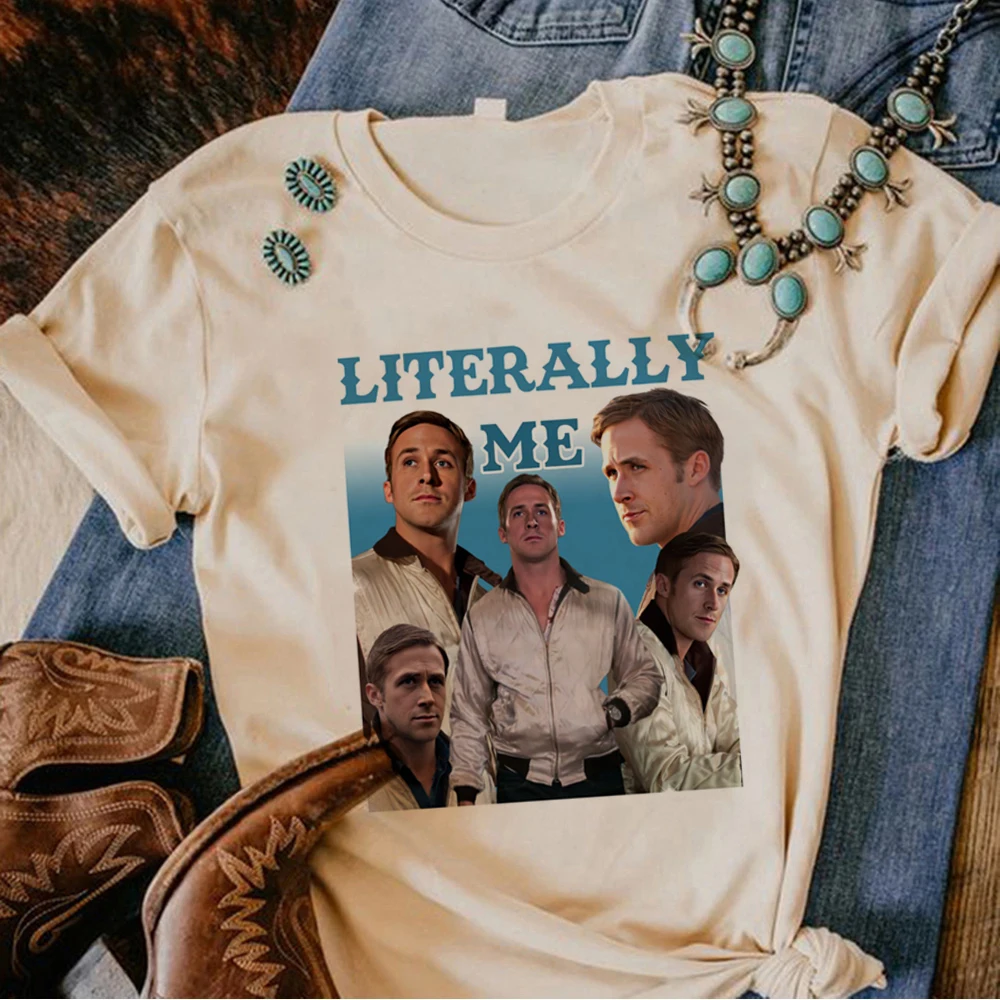 

Ryan Gosling t shirt women Y2K Japanese summer tshirt girl graphic funny harajuku clothes