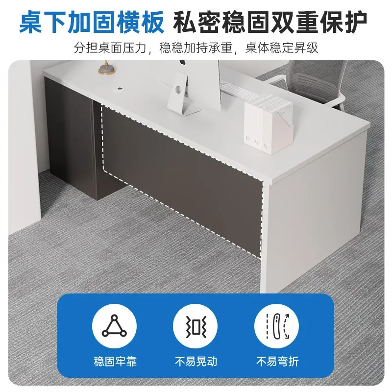 Modern Minimalist Computer Desk with Drawer Home Office Writing Table Light Luxury Workstation for Study Room