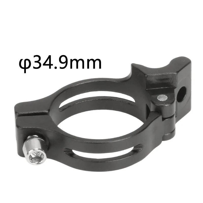 Road Bike Bicycle Front Derailleur Clamp Adapter Ring Aluminum alloy Black/Silver/Red (31 8mm/34 9mm) Quick and Easy Install