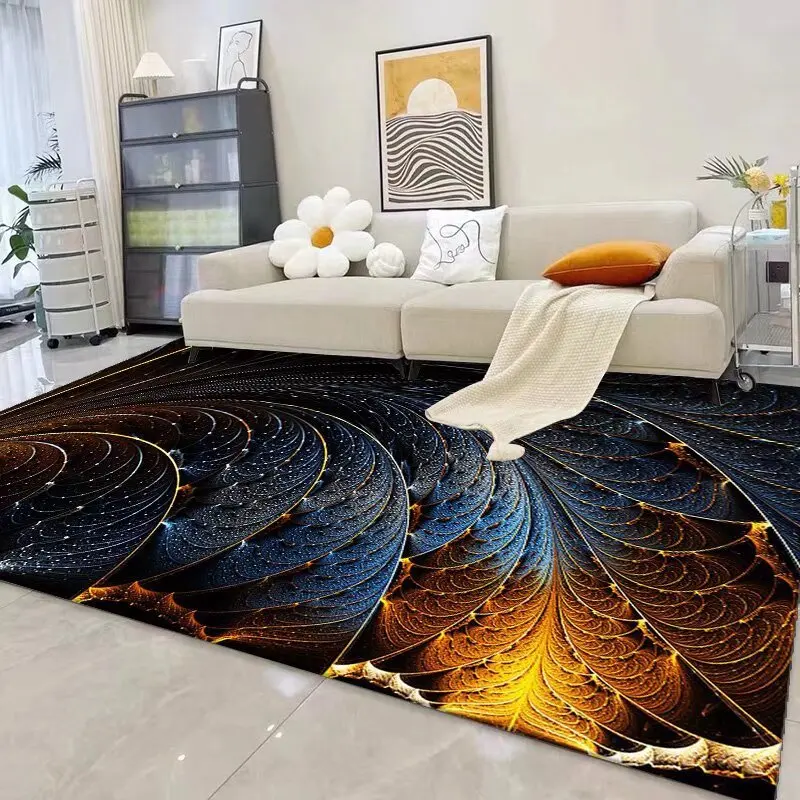 

Nordic Luxury Carpets for Living Room Decor Modern 3D Print Decoration Home Carpet for Bedroom Hall Sofa Table Area Rug Foot Mat