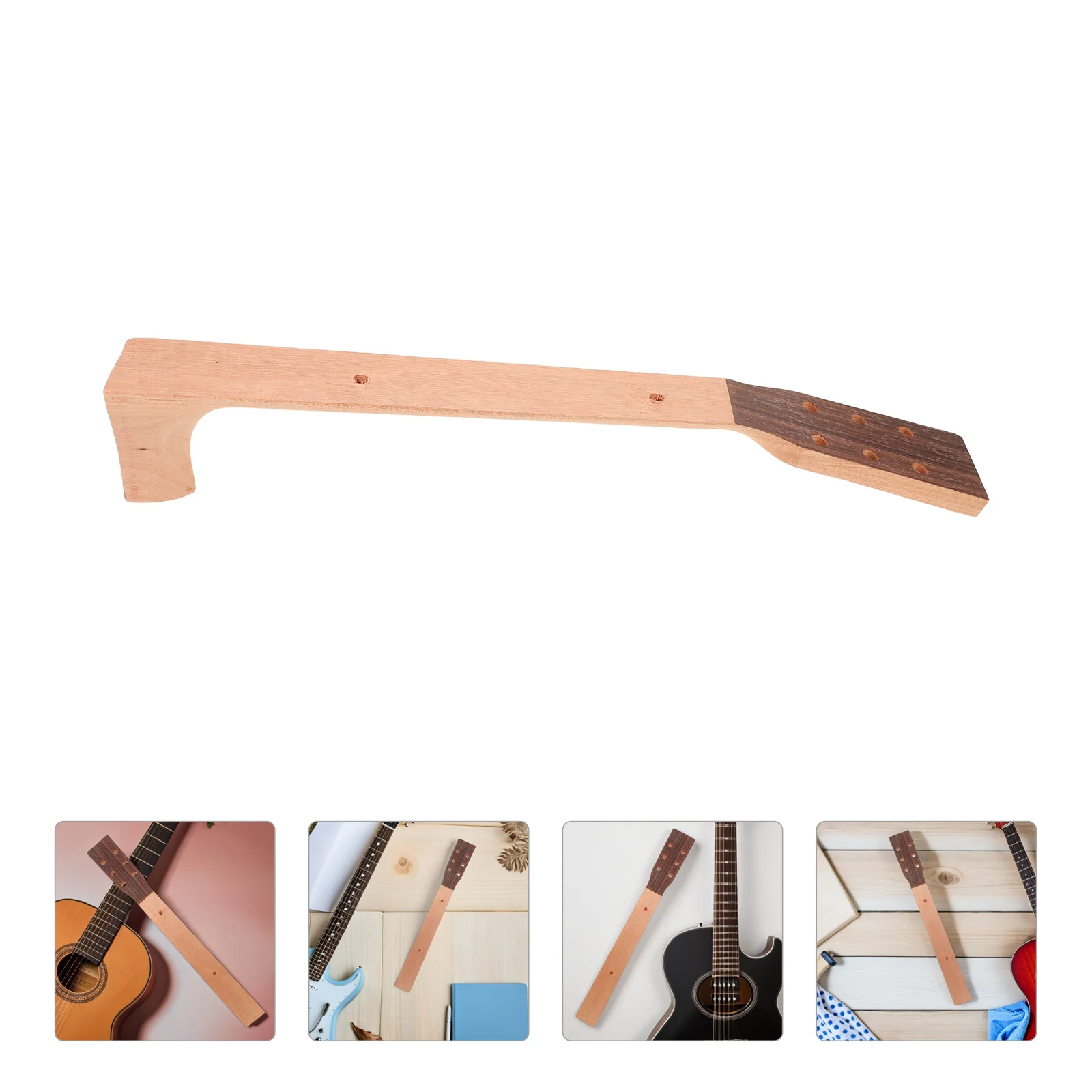 

Acoustic Guitar Neck 41 Inch Replacement Necks DIY Luthier Supplies Durable Construction Artistic Folk Design Improved