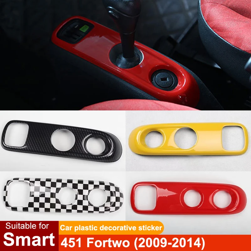 

Для Smart Brabus 451 Fortwo автомобильная крышка панели переключения передач декоративная наклейка пластиковые аксессуары для модификации интерьера