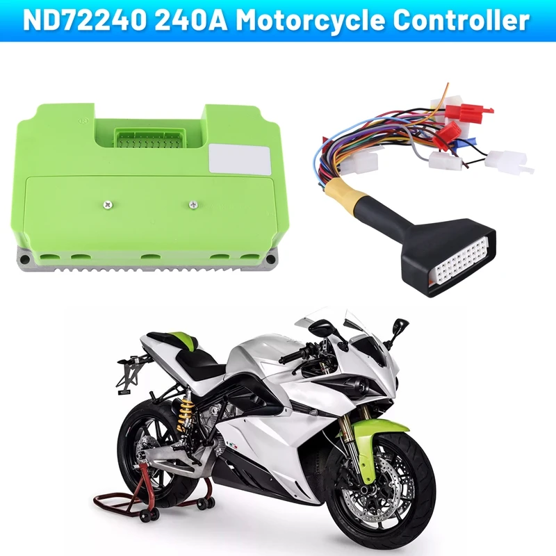 ND72240 240A Motorcycle Controller with Regen and Bluetooth Adapter for 2000-3000W QSMotor Electric Motorcycle