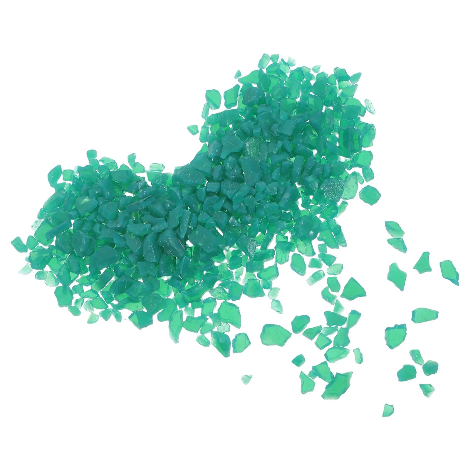 1 Sac de Morceaux de Verre Fusible Vert 50G, Matériau de Fusion pour Four à Micro-ondes, Fournitures de Verre pour Bricolage, Pendentifs, Bijoux, Mosaïque et Artisanat