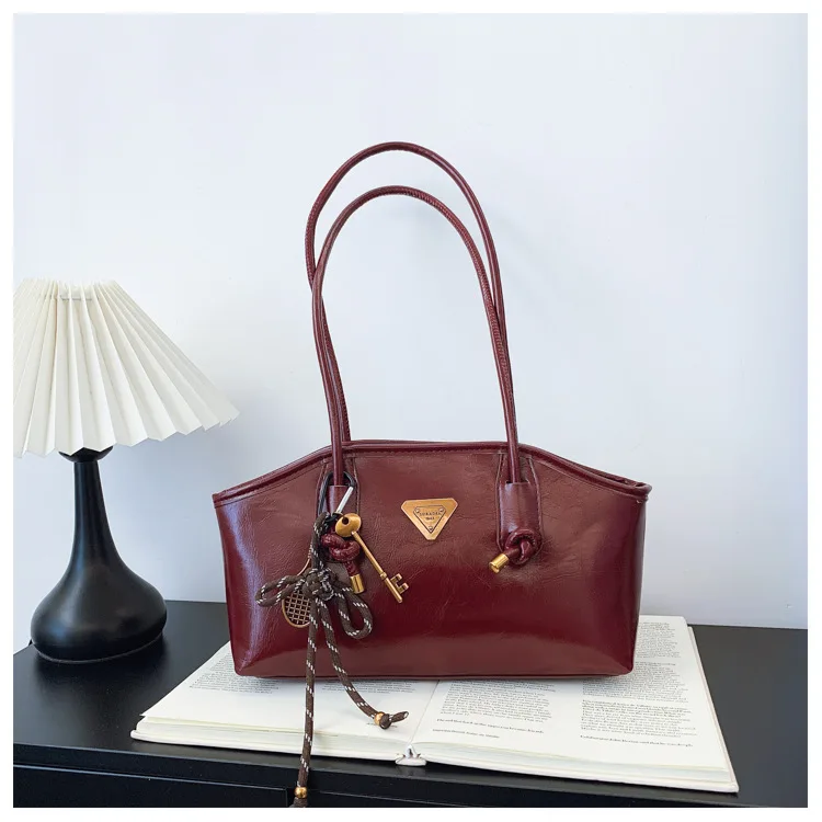 

2025 New! Women's Fashionable Handbag - Simple & Elegant, Large - Capacity Sophisticated Underarm Bag for Shoulder/Crossbody