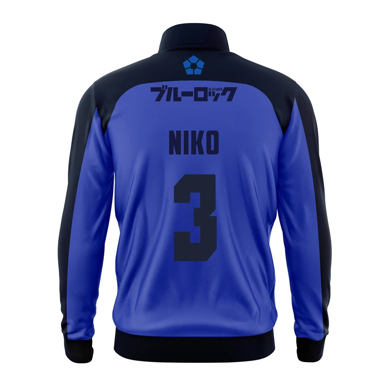 Anime Japanese Blue Lock Isagi Yoichi Football Jersey Jacket Cosplay Hyoma Chigiri Meguru Bachira Coat Hip Pop Children Clothes