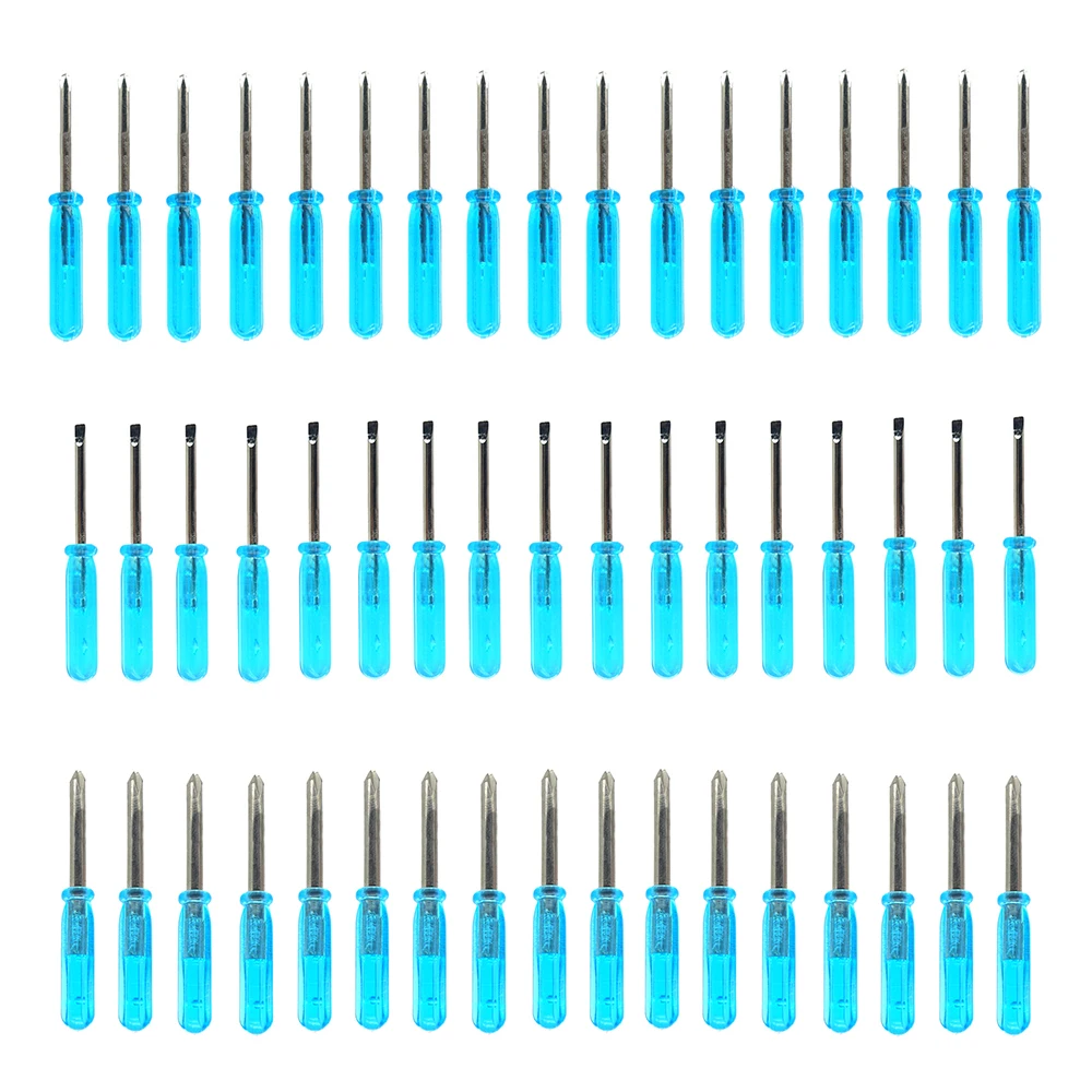 Mini Chave de Fenda 3.0 2.0 mm Lâmina Plana Cabeça Transversal Pequeno para o Telefone Móvel Xbox 360 Reparo do Controle sem Fio 50 Pcs