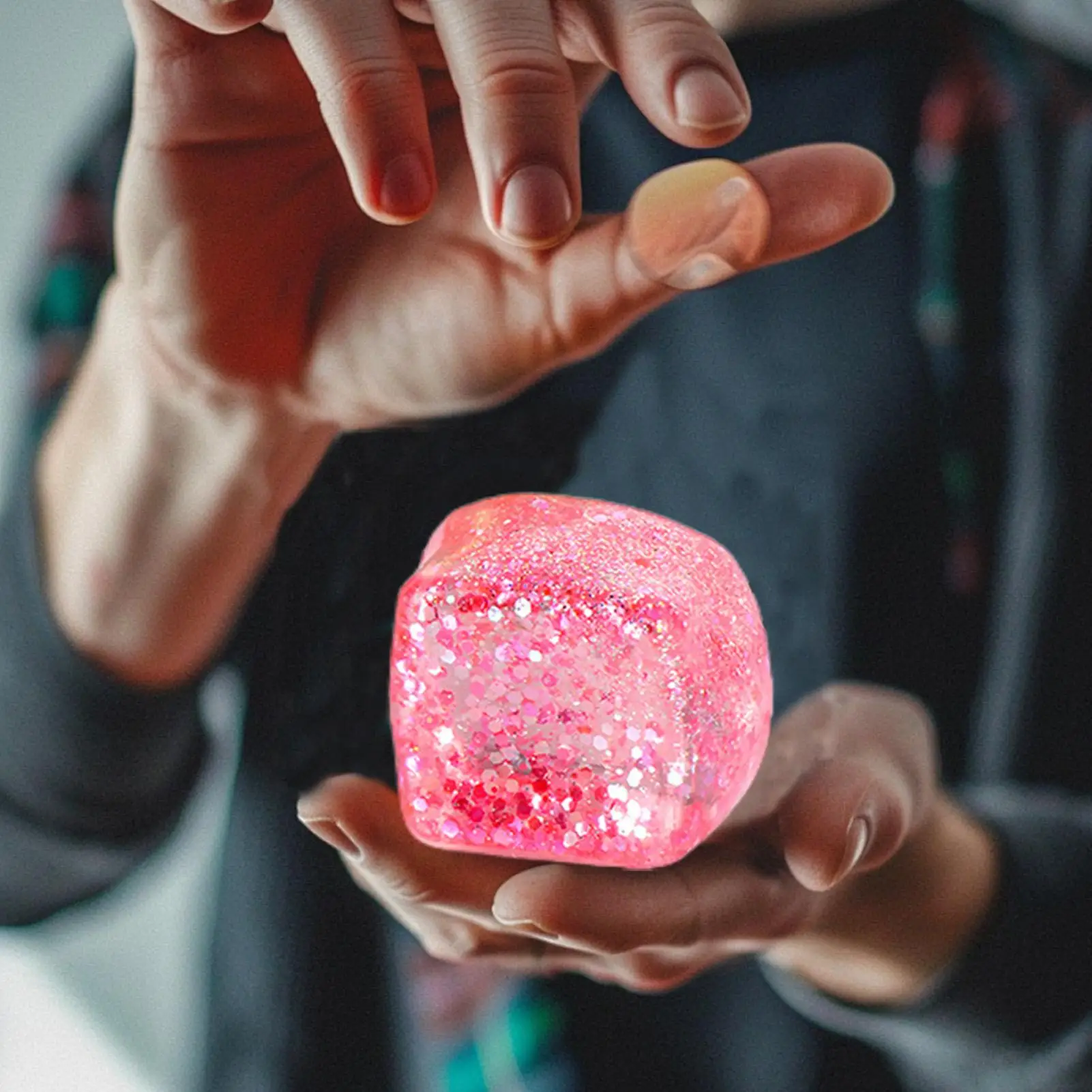 IceCube مكافحة الإجهاد S quishy اللعب انتعاش بطيء الإجهاد الإغاثة الكرة الضغط تململ لعبة للبالغين هدايا عيد لعبة حسية