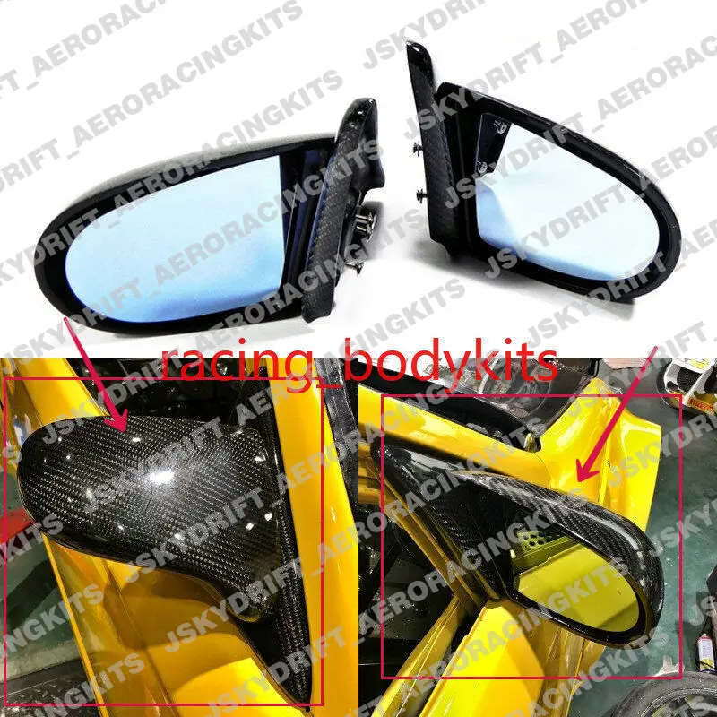 

For Honda Civic EK 99-00 3door Hatchback Carbon Fiber Side RearView Mirror 2pcs