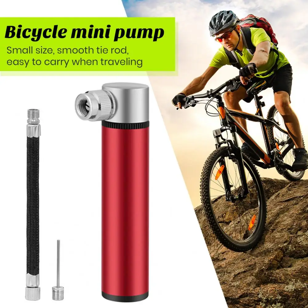 Bike Accessories High Pressure Mini Size Compact Bicycle Pump 120psi Handheld Aluminum Alloy Tire Pump for Bikes for On-the-go