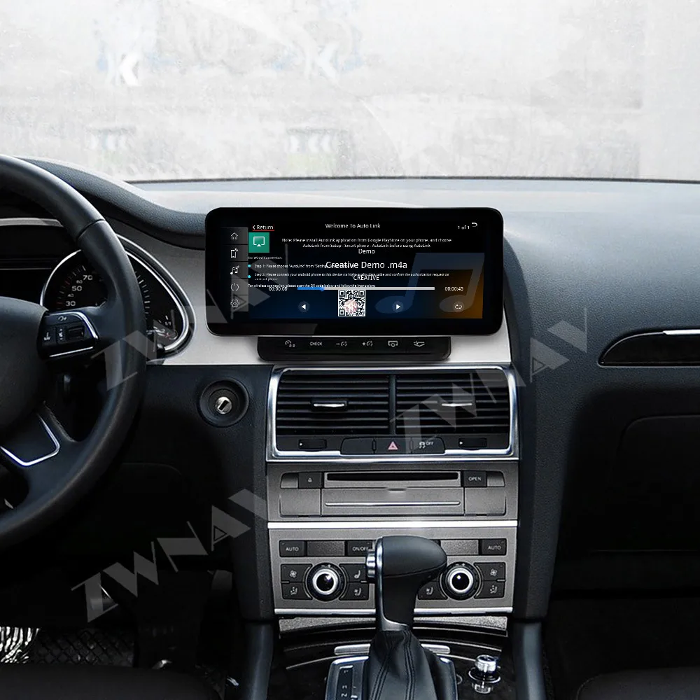 

10,25-дюймовый HD сенсорный экран Carplay для Q7 Linux 2010-2015, обновление Android 14, GPS-навигация, мультимедийный плеер, авто стерео радио