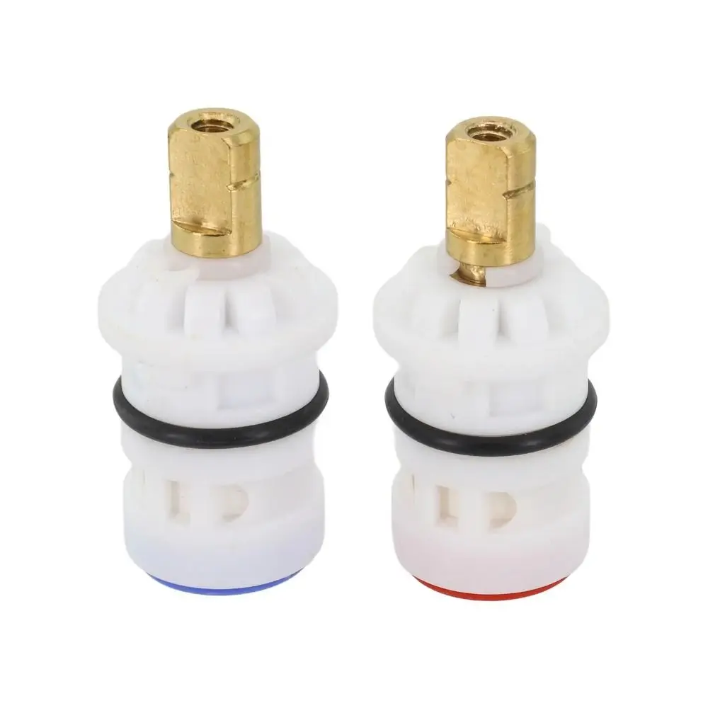Durable ABS Faucet Cartridge White Replacement Hot Cold Water Cartridge Tested Quality Faucet Accessories Bathroom Faucet - view 2