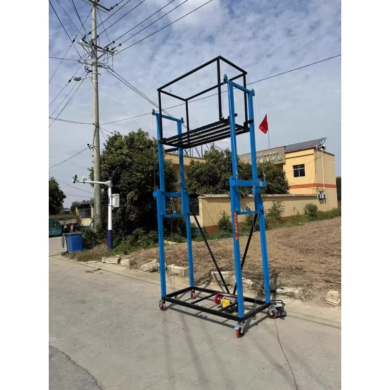Elevador móvel elétrico do andaime com plataforma dobrável da capacidade de carga de controle remoto 500kg para trabalhos de construção