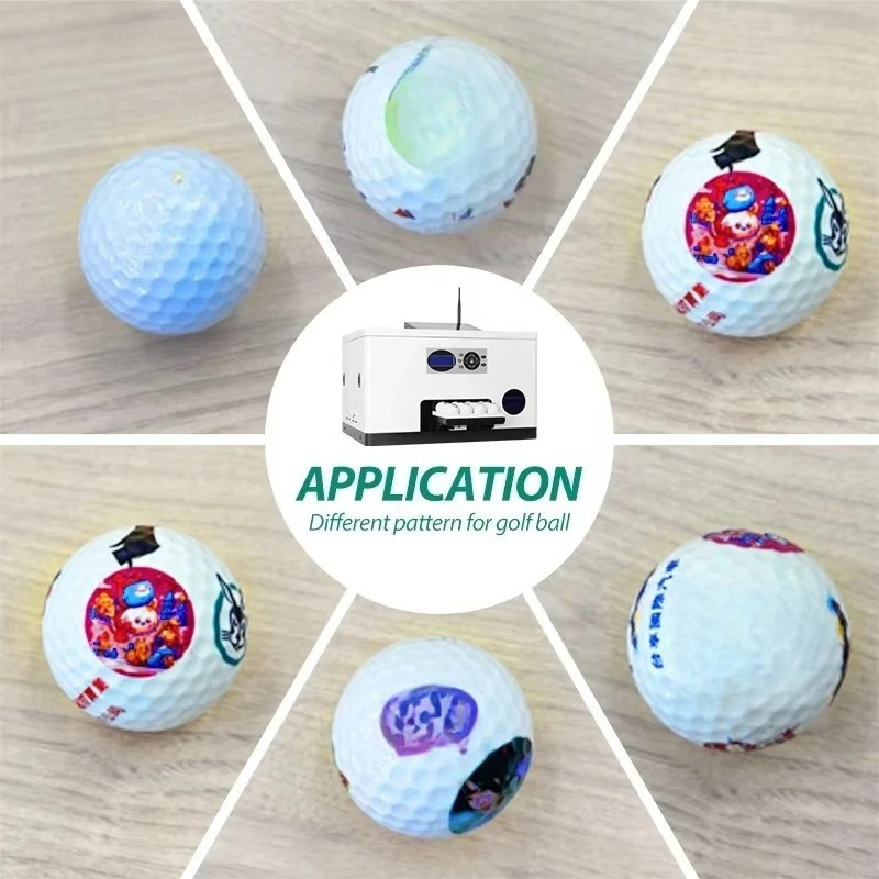 آلة طابعة كرة الجولف الذكية بالأشعة فوق البنفسجية لطباعة كرات الجولف المخصصة اتصال بلوتوث واي فاي تطبيق قابل للتخصيص #4