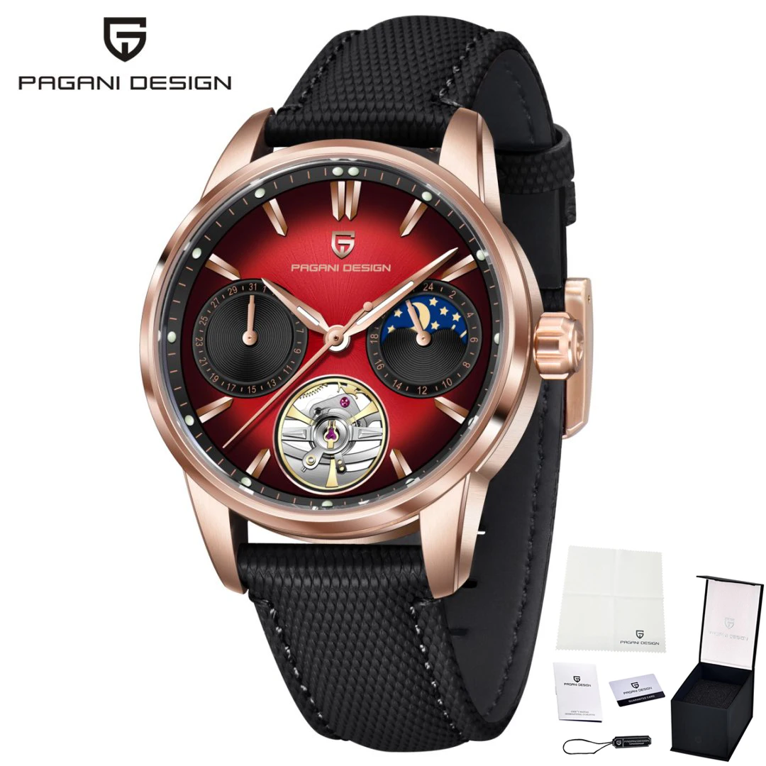 Automatic Mechanical Tourbillon Watch for Men