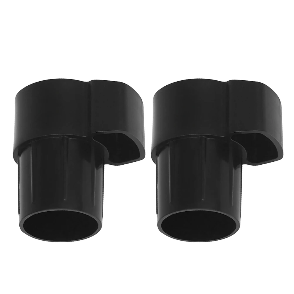 

2 Pcs Bent Neck Key End Cap Saxophone Plug Alto Mouthpiece Protective Accessories Black