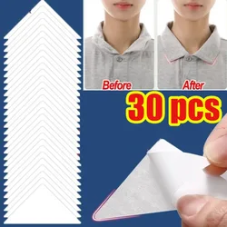 Shirts Collar Stays Sticker Anti-roll T-Shirt Stand Collar Shaper Adhesive Fixed Pads Invisible Fastener Styling Patches