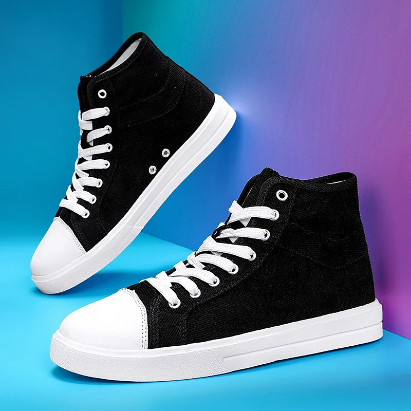 Original Men Sneakers High Top Breathable Sneaker Male Canvas Shoes Tennis Lace Up Vulcanized Shoe Youth Men\'s Casual Shoes 2024