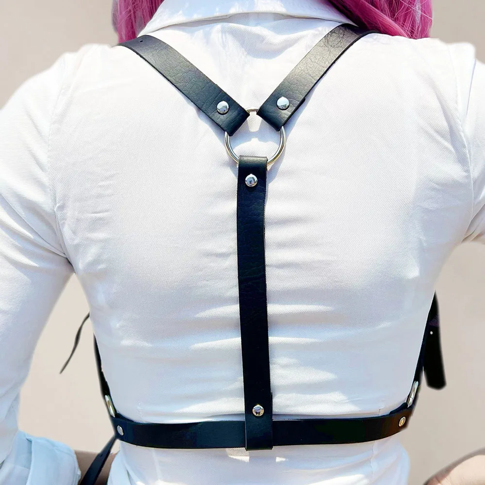 Fashion Women PU Leather Harness Belt High Quality Luxury Underwear Strap Belt Apply to Shirt and Dress Accessories Adjustable