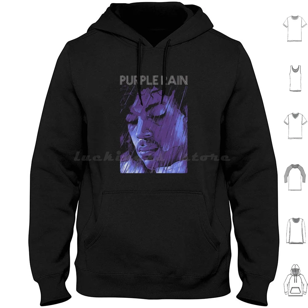 Purple Rain Hoodies Long Sleeve Purple Rain Musical Romance The Kid Albert Magnoli Apollonia Morris Prince Prince