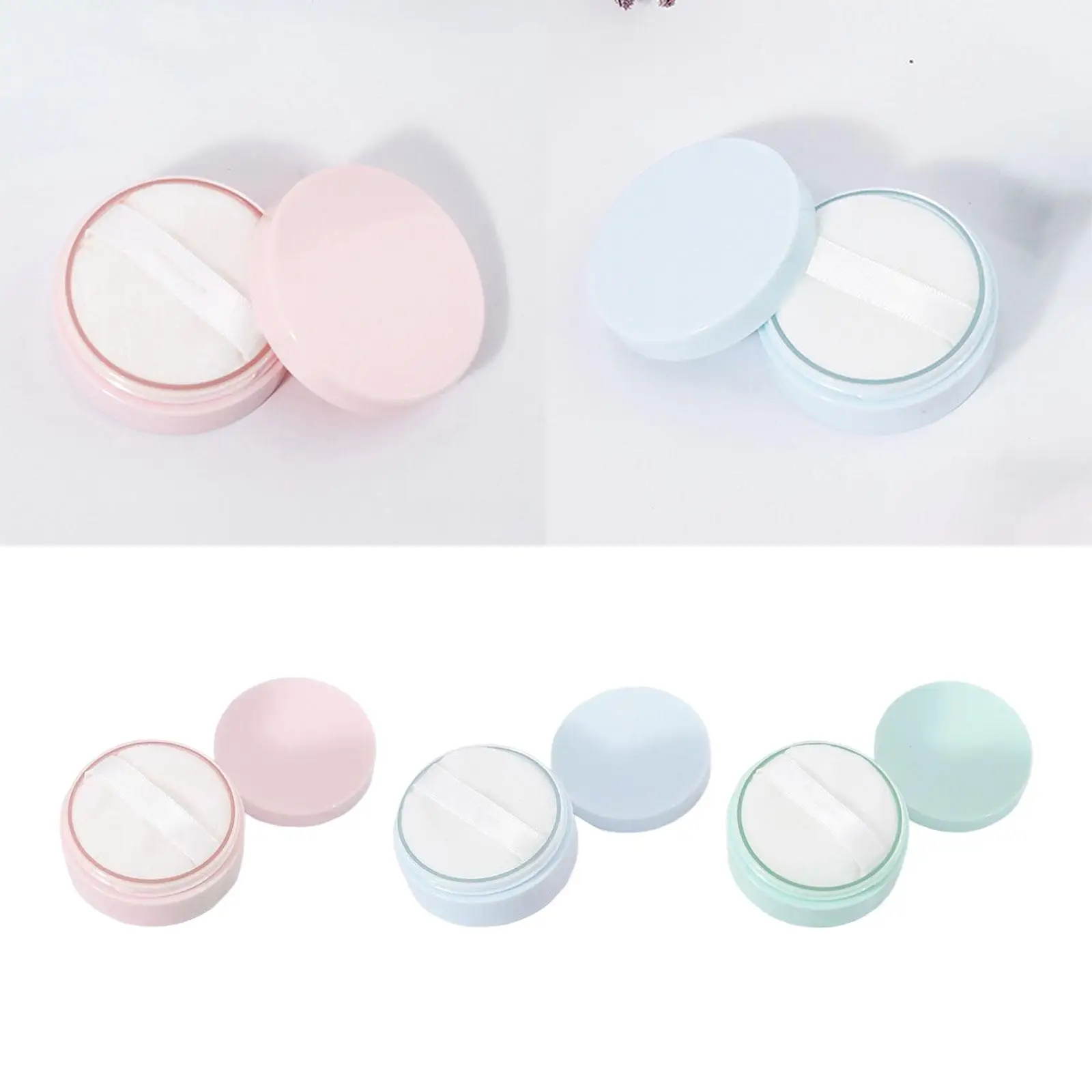 صندوق حامل بودرة الجسم الفارغ بسعة 5 جرام ومنفخ للأم، خفيف