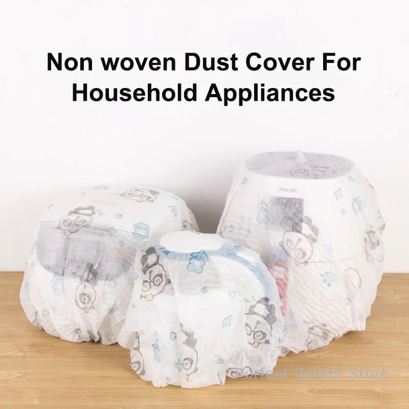 10Pcs Disposable Dust Cover Household Appliances Fan Rice Cooker Microwave Oven Universal Cartoon Prints Cover