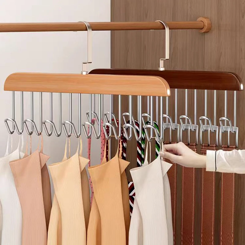

Wooden Belt Rack Women Storage Hangers for Clothes Case Organizer Men Tie Belt Hangers Home Wardrobe Accessories Pants Hooks