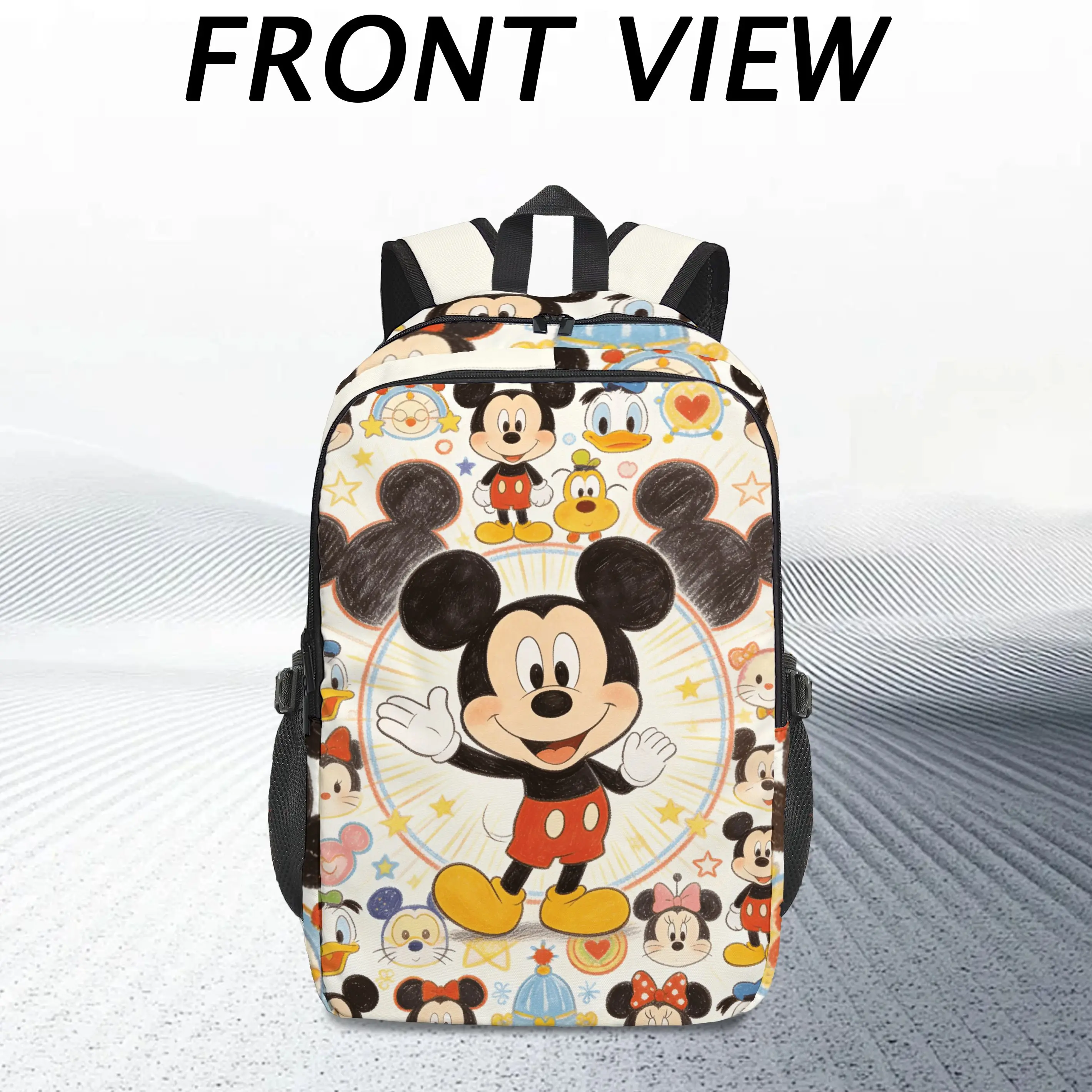 

1 шт. Рюкзак с Микки Диснеем, модный и простой, подарочный, унисекс, стиль для пары, большая вместимость, высокое качество