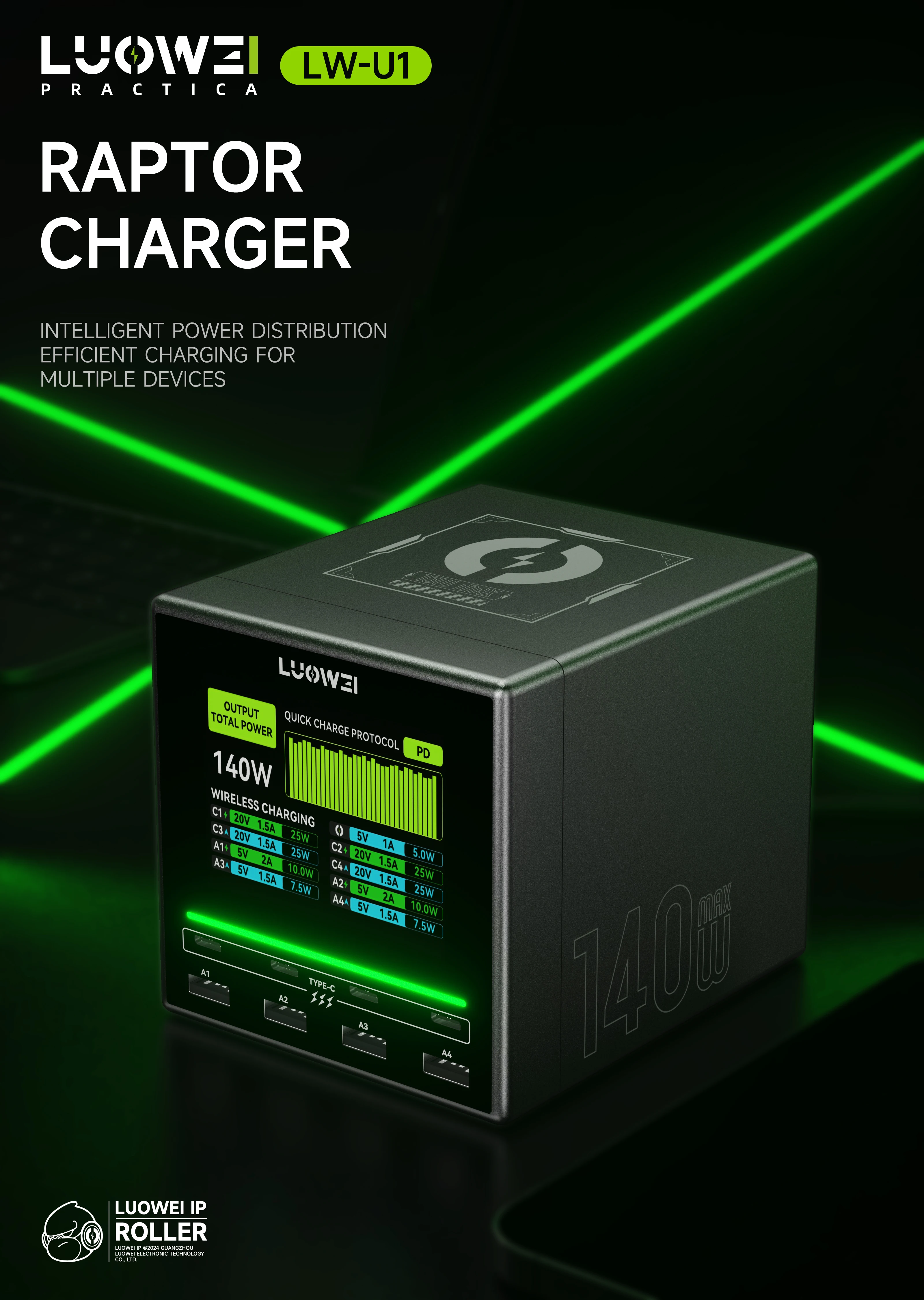 LUOWEI LW-U1 Paptor Charger/Fast Charger/Mobile phone fast charger station/Charging for Multiple Devices/Mobile repair tools