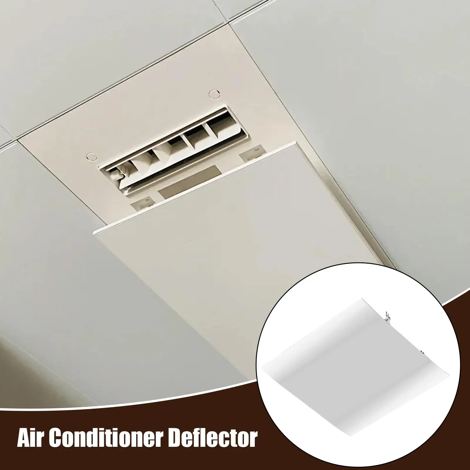 

Дефлектор кондиционера Квадратный дефлектор кондиционера Диффузор лобового стекла кондиционера Регулируемая крышка регистра