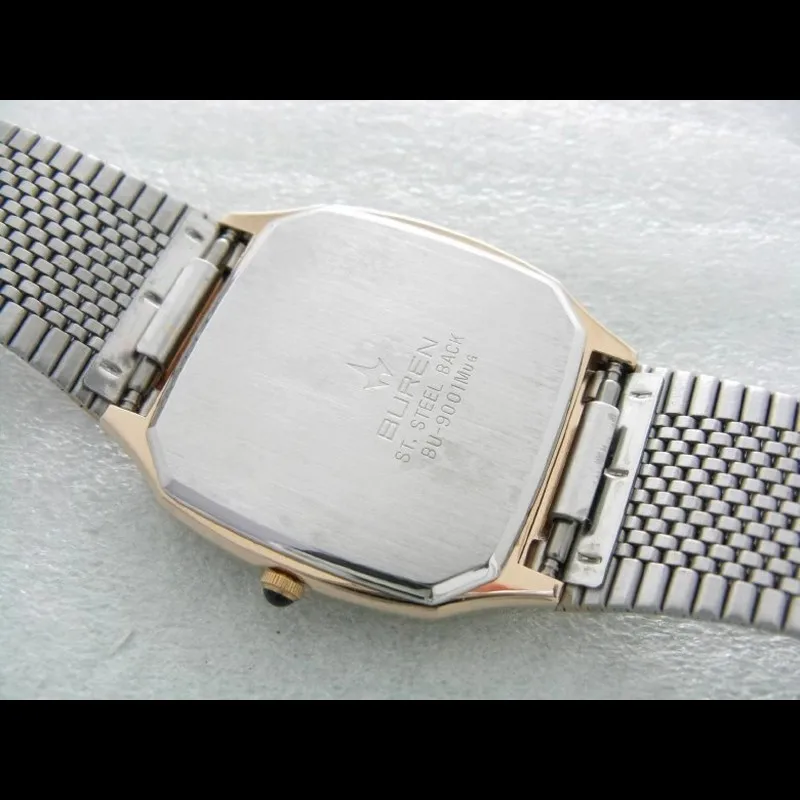 1990s BUREN vintage Titanium plating Quartz Watch