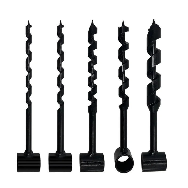 A92P Portable Wood Punch Manual Auger Drill Carbon Steel Survival Bit For Outdoor Camping Tools Hand Tools